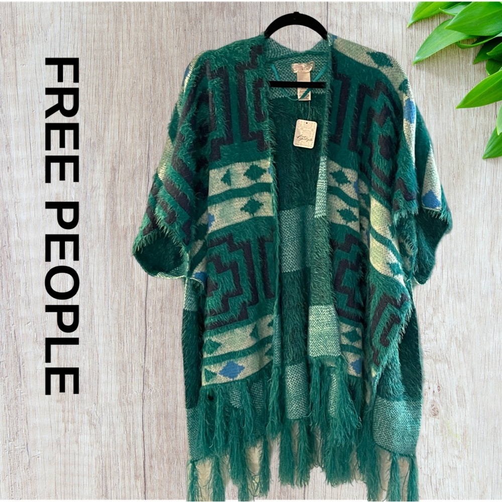 FREE PEOPLE PONCHO MOHAIR ALL SIZE